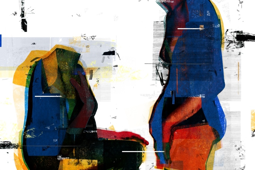 Natalia Romaniuk - Być człowiekiem to znaczy udawać człowieka 10 (grafika, druk pidmentowy)