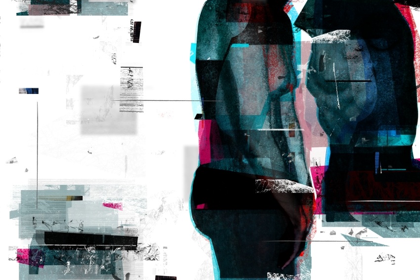 Natalia Romaniuk - Być człowiekiem to znaczy udawać człowieka 11 (grafika, druk pidmentowy)