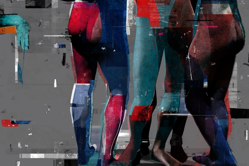 Natalia Romaniuk - Być człowiekiem to znaczy udawać człowieka 13 (grafika, druk pidmentowy)