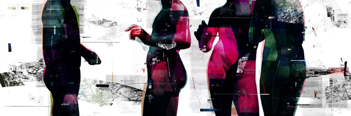 Natalia Romaniuk - Być człowiekiem to znaczy udawać człowieka 4 (grafika, druk pidmentowy)