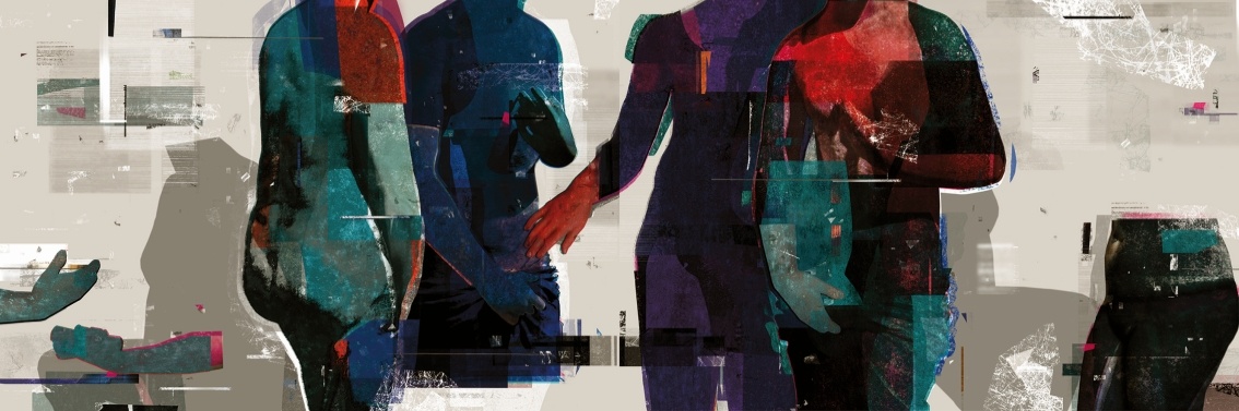 Natalia Romaniuk - Być człowiekiem to znaczy udawać człowieka 5 (grafika, druk pidmentowy)