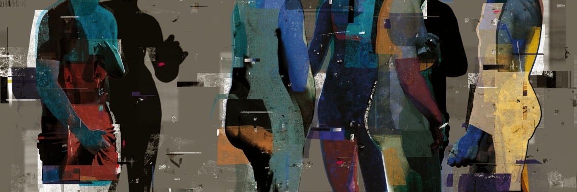 Natalia Romaniuk - Być człowiekiem to znaczy udawać człowieka 8 (grafika, druk pidmentowy)