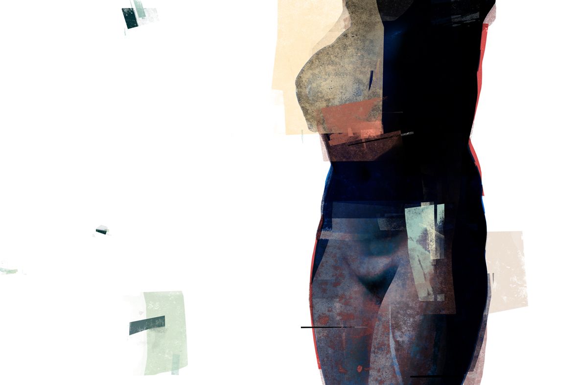 Natalia Romaniuk - Dekonstrukcja tożsamości 2 (grafika, druk pidmentowy)