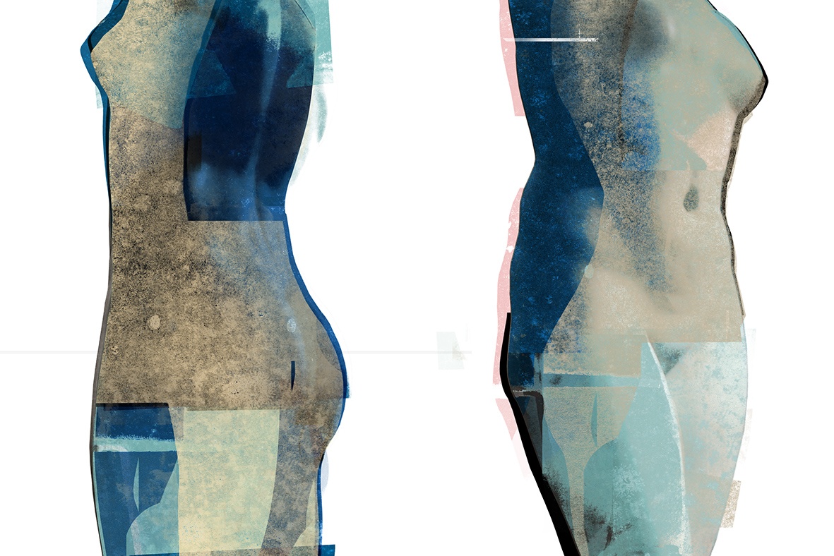 Natalia Romaniuk - Dekonstrukcja tożsamości 4 (grafika, druk pidmentowy)