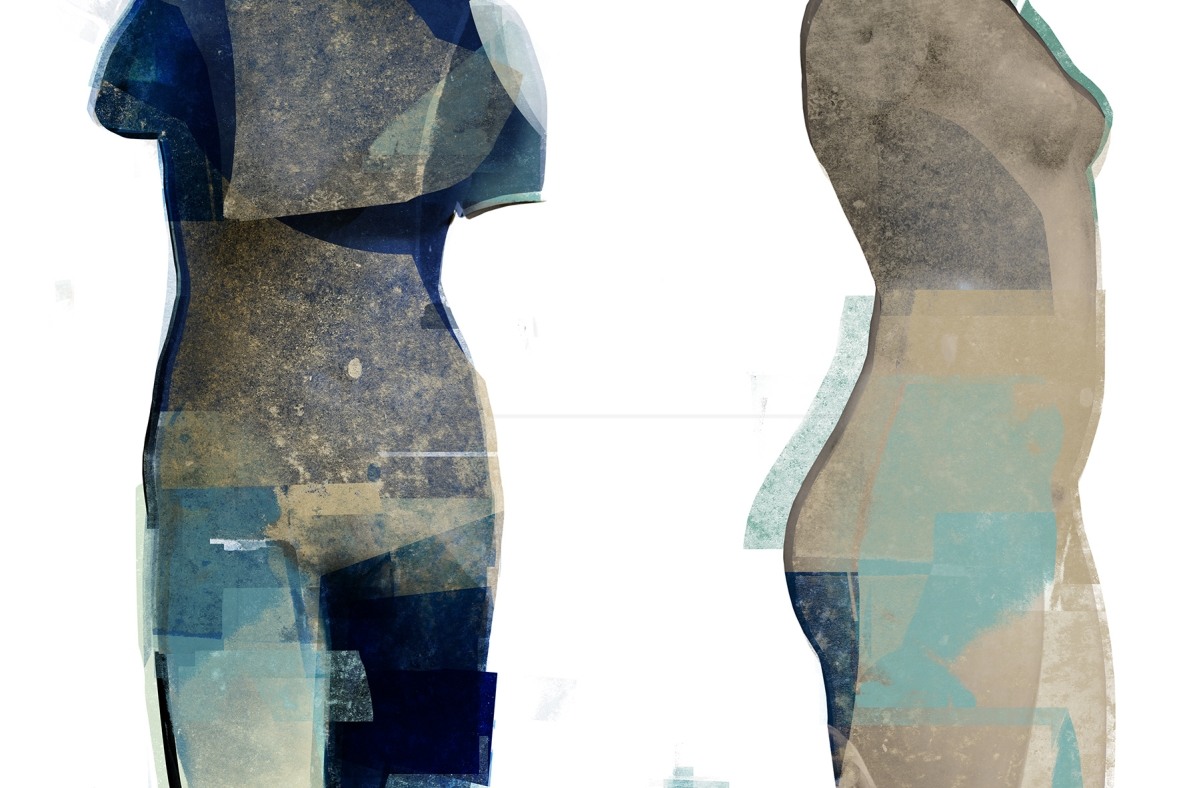 Natalia Romaniuk - Dekonstrukcja tożsamości 6 (grafika, druk pidmentowy)